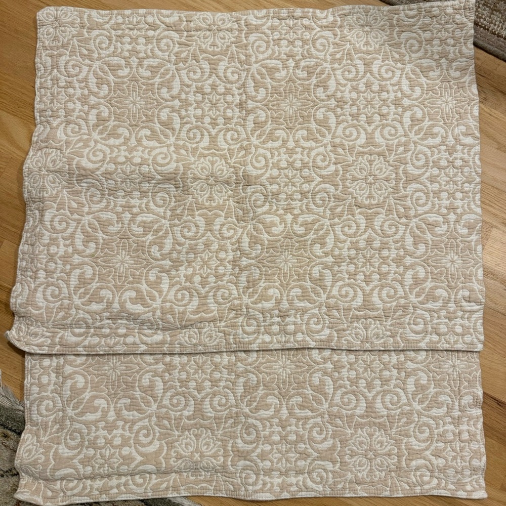 LAMONT HOME | 2 Standard Size Pillow Shams / 100% Cotton